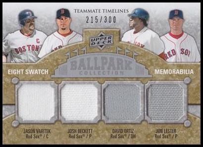 378 Manny Ramirez Mike Lowell David Ortiz Jason Varitek Jon Lester Josh Beckett Kevin Youkilis Jonathan Papelbon MEM